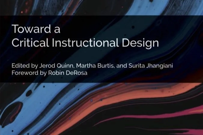 Towards a Critical Instructional Design Framework book cover screenshot